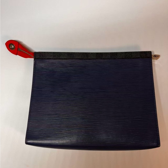 Louis Vuitton Navy and Red Toiletry Bag - Picture 3 of 6